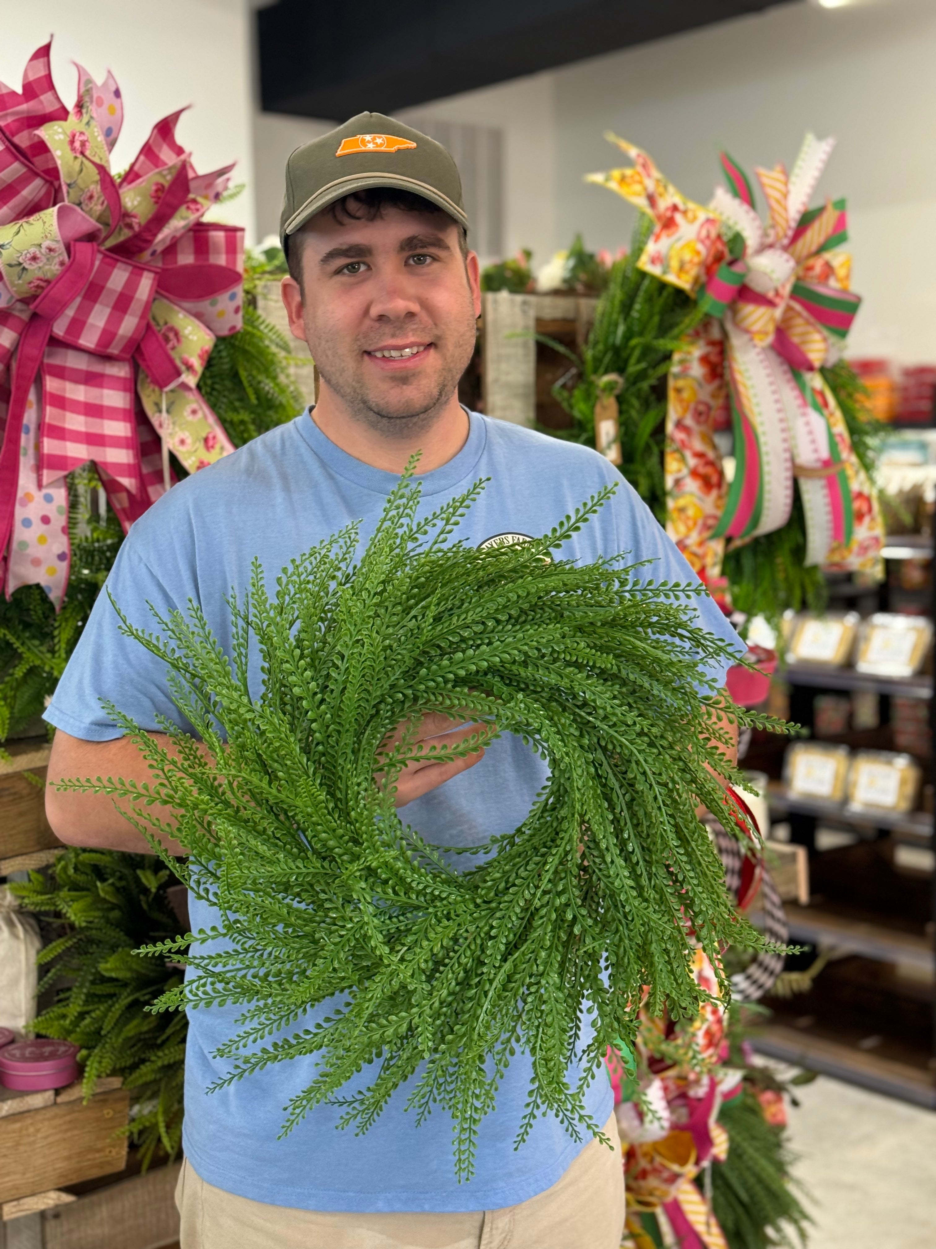 20" Bead-grass wreath