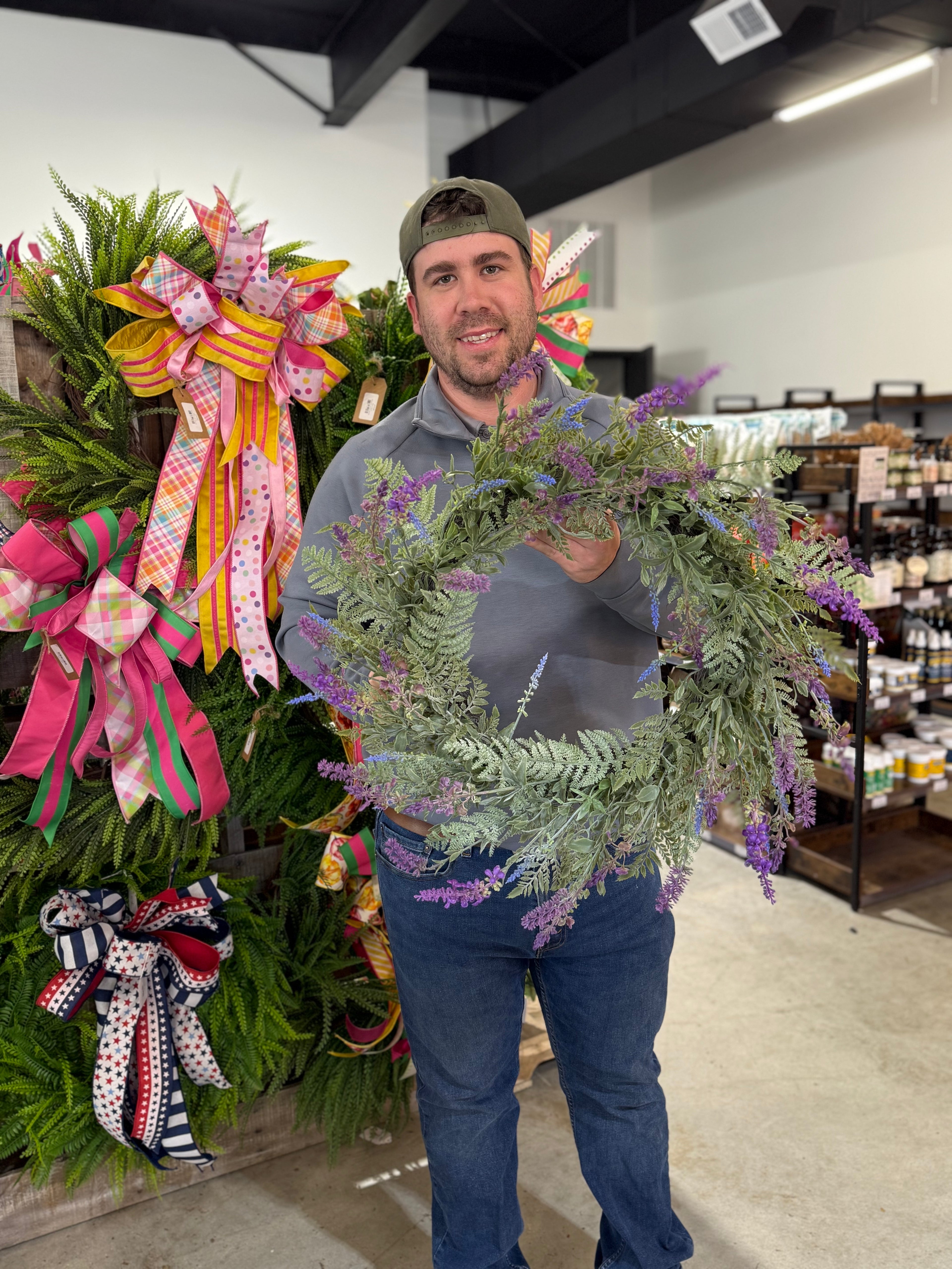 24" Lavender & Fern Wreath