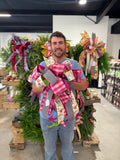 Blake's Bows - Pink/ Green Floral