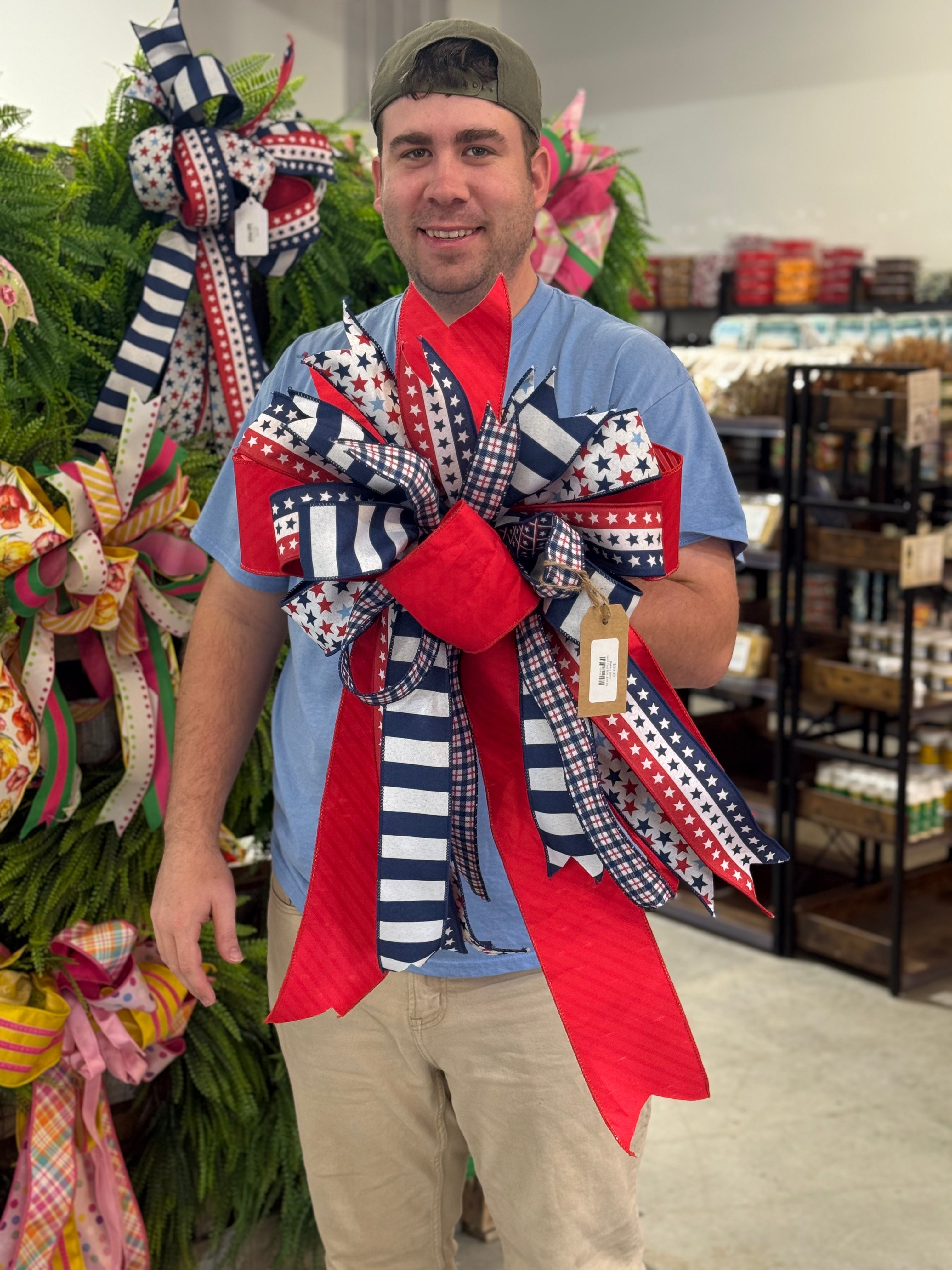 Blake's Bows Medium Patriotic Bow