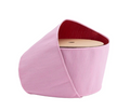 4" Wired Double-fused Dupioni Ribbon | Red/Lt Pink | 10 Yard Roll