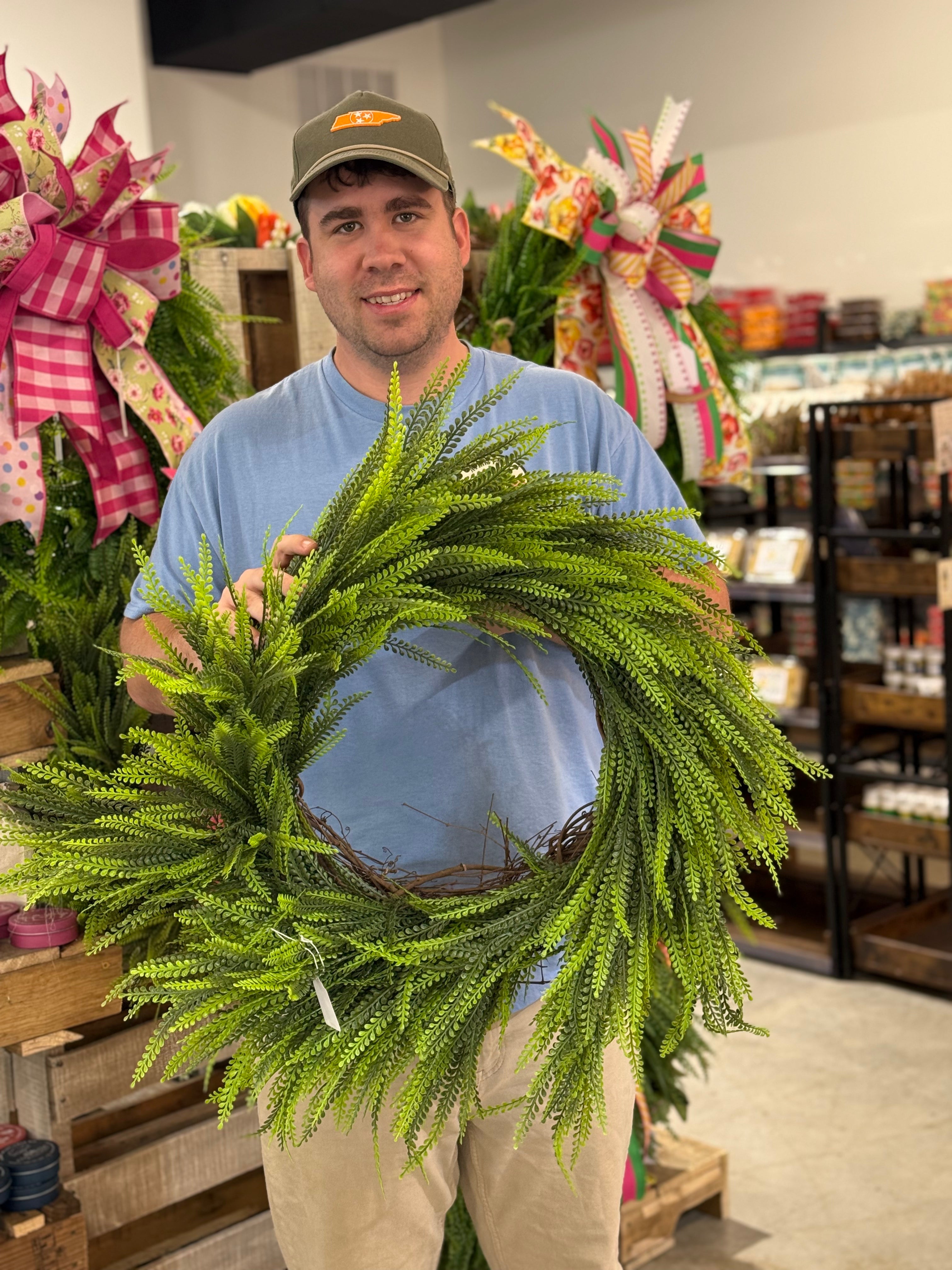 Hand-made Grapevine Bead-grass wreath