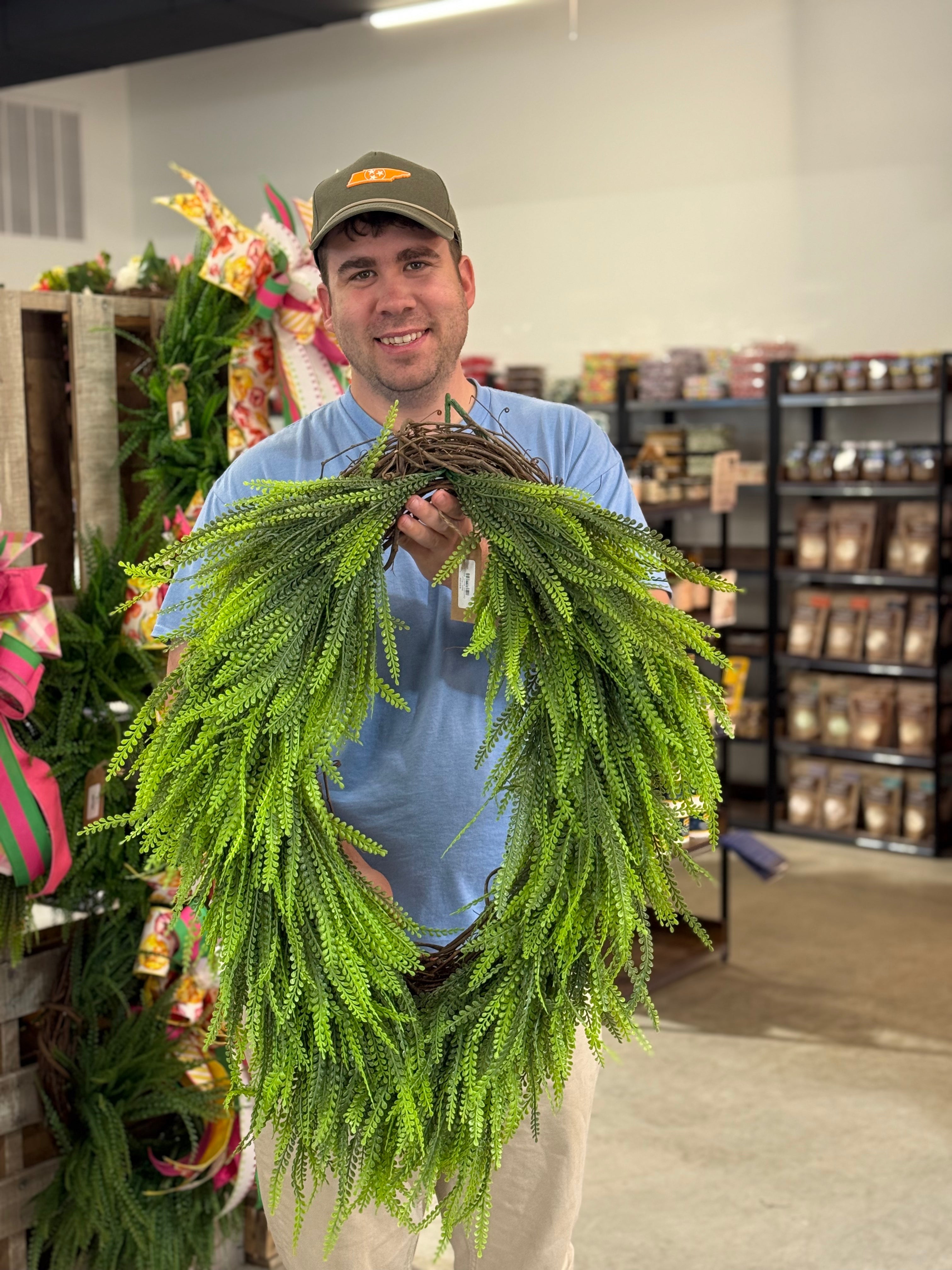 Oval Bead-Grass Wreath